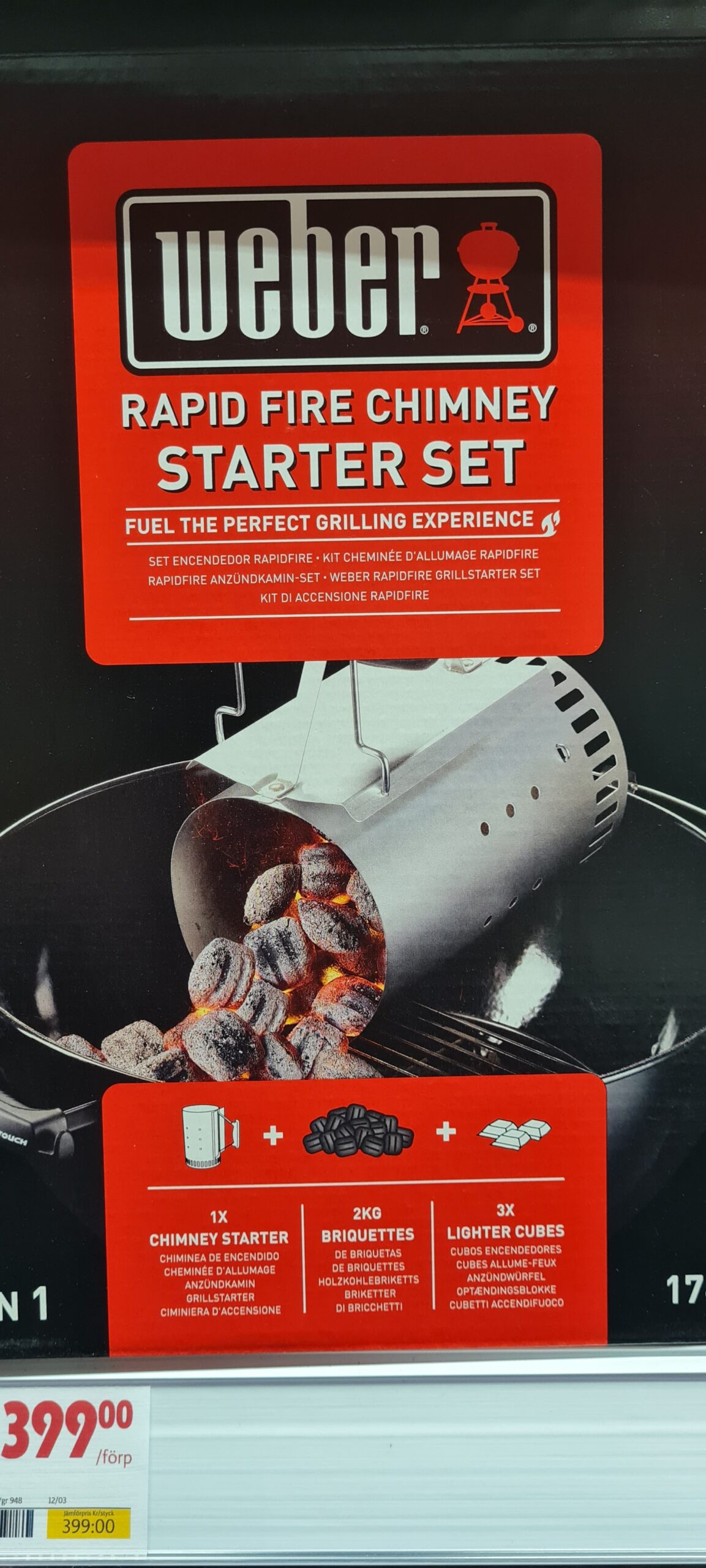 Rapid fire chimney starter set från märket Weber